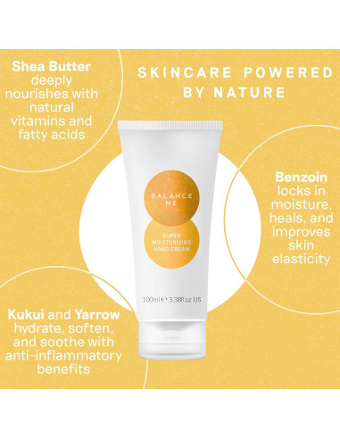 Crema Hidratante para Manos Balance Me 100 ml Natural