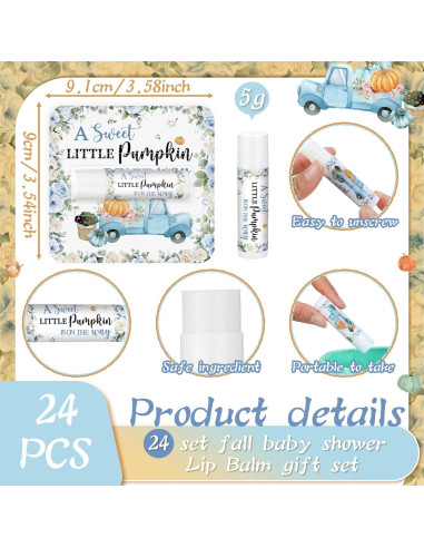 24 Balsamos Labiales Hidratantes Heigble Camión de Calabaza