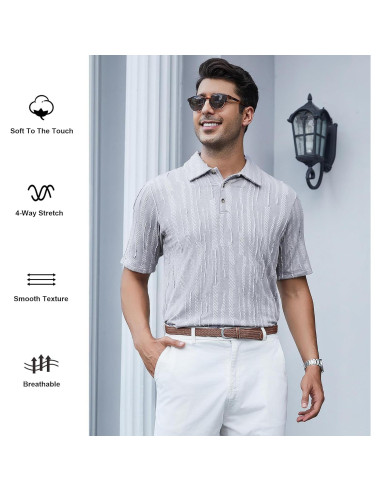 Camisa de Golf Sin Costuras Alex Vando Hombre Secado Rápido