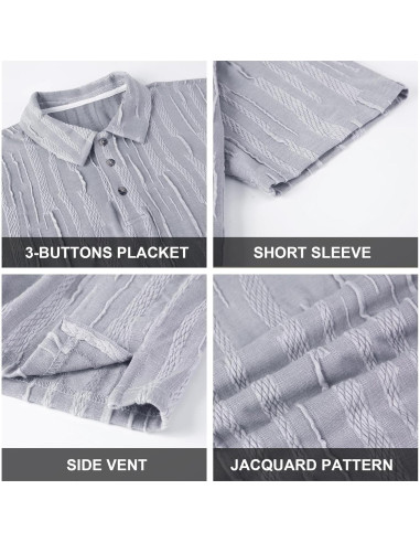 Camisa de Golf Sin Costuras Alex Vando Hombre Secado Rápido