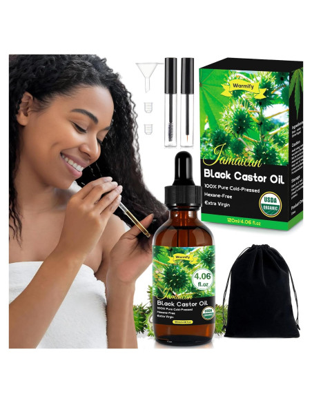 Aceite de Ricino Negro Jamaicano Orgánico 120ml - Cuidado Cabello y Piel