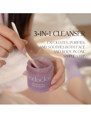 Gel Limpiador Exfoliante CNF 110g - Suave para Cara y Cuerpo