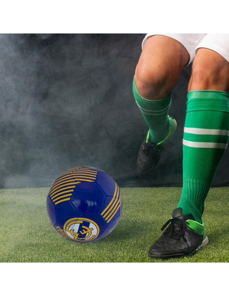 Bola de Fútbol Oficial Maccabi Real Madrid Tamaño 5 Azul