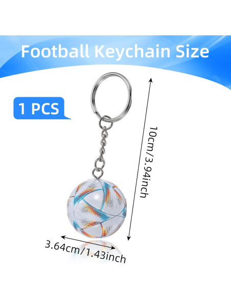 Llavero de Fútbol Quilax Balón 3.64cm PVC para Niños Llavero de Fútbol Quilax Balón 3.64cm PVC para Niños