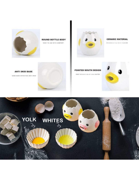 Separador de Huevos Cerámica L7HWDP Amarillo 7.62x7.62 cm