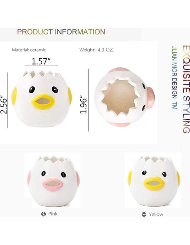 Separador de Huevos Cerámica L7HWDP Amarillo 7.62x7.62 cm