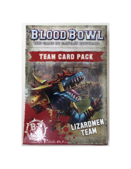 Paquete de Cartas Blood Bowl Lagartos Games Workshop 90g