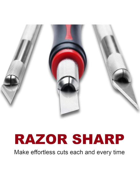 Juego de cuchillos de precisión Fancii 16 piezas - acero al carbono Juego de cuchillos de precisión Fancii 16 piezas - acero al carbono