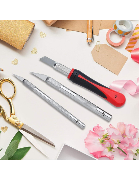 Juego de cuchillos de precisión Fancii 16 piezas - acero al carbono Juego de cuchillos de precisión Fancii 16 piezas - acero al carbono