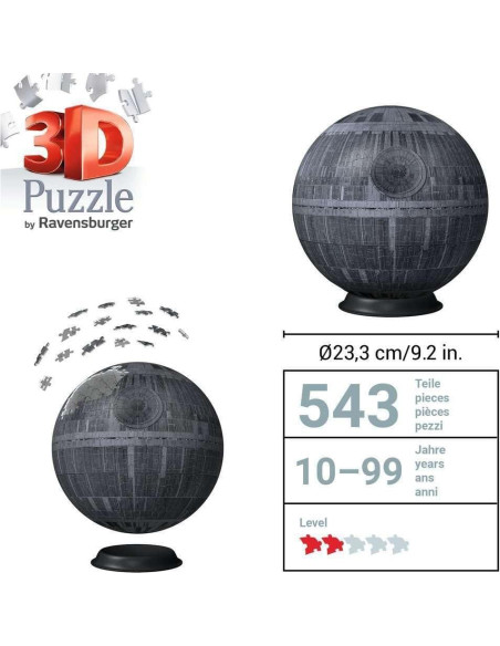 Rompecabezas 3D Ravensburger Star Wars Estrella de la Muerte 540 Piezas Rompecabezas 3D Ravensburger Star Wars Estrella de la Muerte 540 Piezas