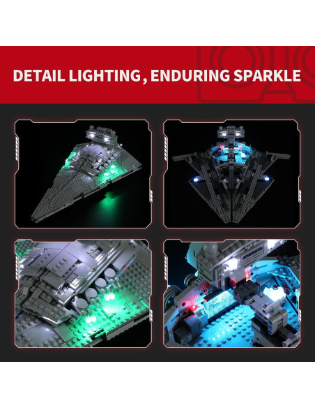 Kit de Luz LED BRIKSMAX para Lego 75394 Destructor Estelar