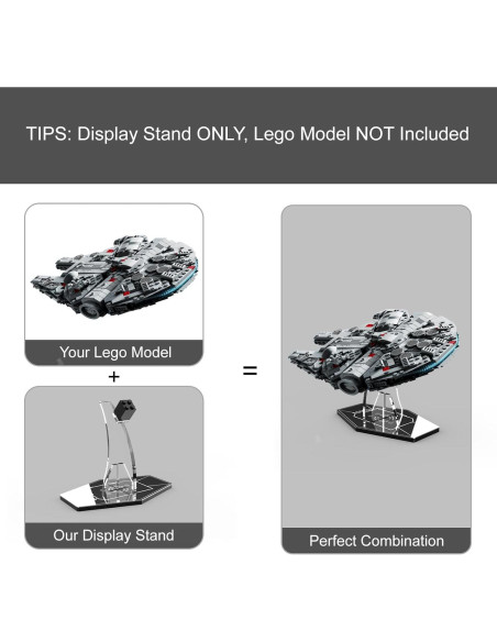 Soporte de Exhibición Acrílico NAOCARD para Lego 75375
