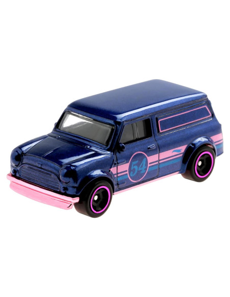 Hot Wheels 67 Austin Mini Van Diecast Perla y Cromo 2022