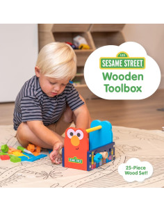 Caja de Herramientas de Madera Sesame Street 25 Piezas 2