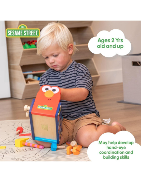 Caja de Herramientas de Madera Sesame Street 25 Piezas