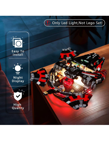 Kit de Luz BOOZUU para Lego 75389 Halcón Oscuro - Iluminación LED