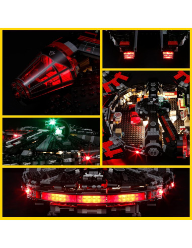 Kit de Luz BOOZUU para Lego 75389 Halcón Oscuro - Iluminación LED