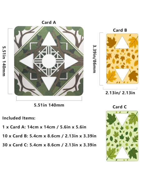 Juego de Cartas de Equilibrio Árbol de Cartas UPPOCKK - 1-8 Jugadores