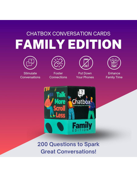 Chatbox - 200 Tarjetas de Conversación para Juegos Familiares