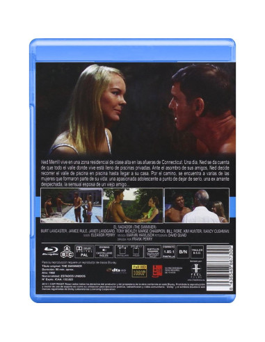 El Nadador Blu-Ray 1968 Burt Lancaster Español Inglés