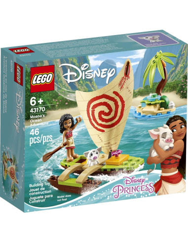 LEGO Aventura Oceánica Moana Disney 43170 - 46 Piezas
