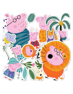 Pegatinas Premium Peppa Pig - 19 Calcomanías Vinilo 21.6x27.9cm