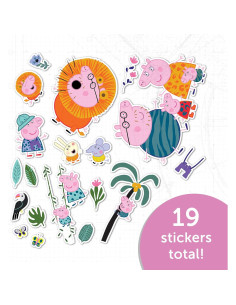 Pegatinas Premium Peppa Pig - 19 Calcomanías Vinilo 21.6x27.9cm 2