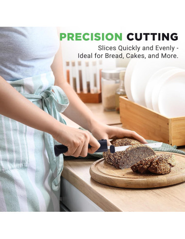 Cuchillo Eléctrico NutriChef Inalámbrico 20.32 cm Acero Inoxidable