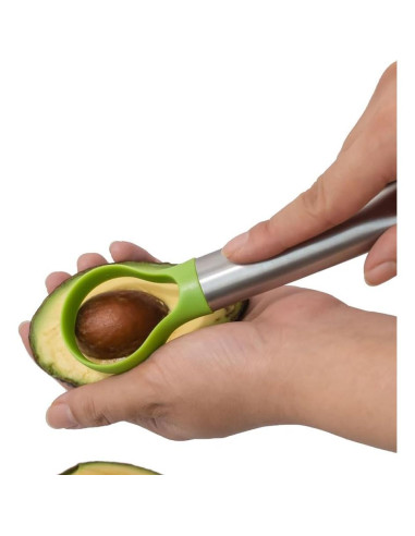 Cortador de Aguacate OnewCheng 2 en 1 Acero Inoxidable