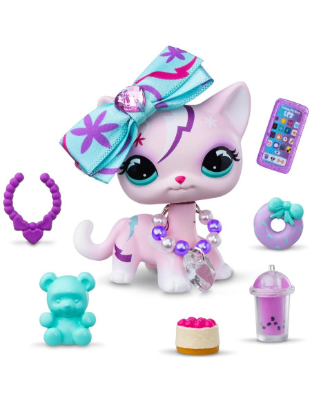 Conjunto Littlest Pet Shop Dulce y Elegante - 4 Mascotas Deluxe