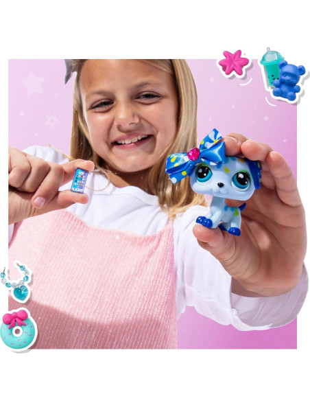 Conjunto Littlest Pet Shop Dulce y Elegante - 4 Mascotas Deluxe