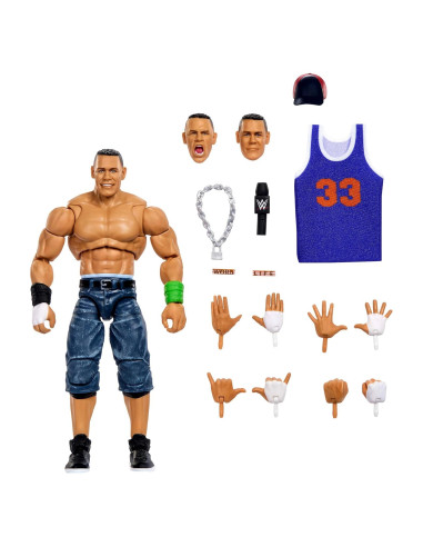 Figura de Acción Mattel WWE John Cena 16 cm con Accesorios