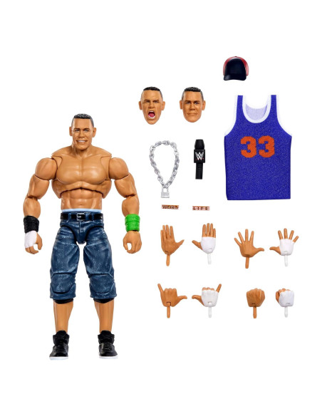 Figura de Acción Mattel WWE John Cena 16 cm con Accesorios
