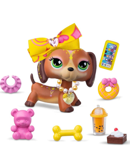 Conjunto Littlest Pet Shop Dulce y Elegante - 4 Mascotas Deluxe