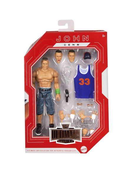 Figura de Acción Mattel WWE John Cena 16 cm con Accesorios