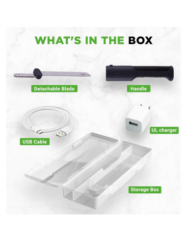 Cuchillo Eléctrico NutriChef Inalámbrico 20.32 cm Acero Inoxidable