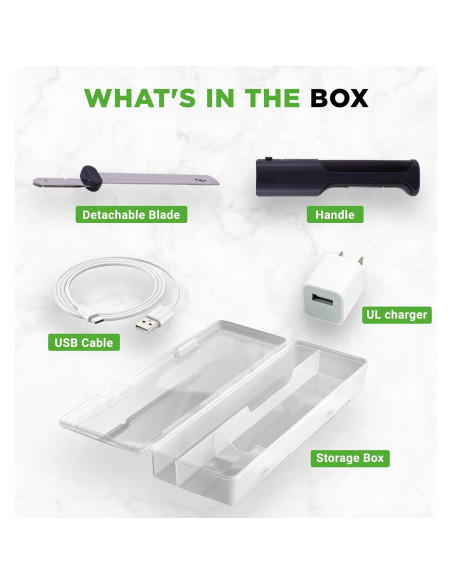 Cuchillo Eléctrico NutriChef Inalámbrico 20.32 cm Acero Inoxidable