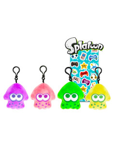 Conjunto de Llaveros de Peluche Inkling Splatoon - 4 Piezas