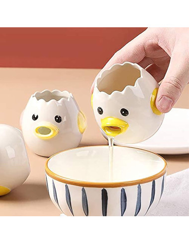 Separador de Huevos Cerámico Sretanj Amarillo 7.62 cm