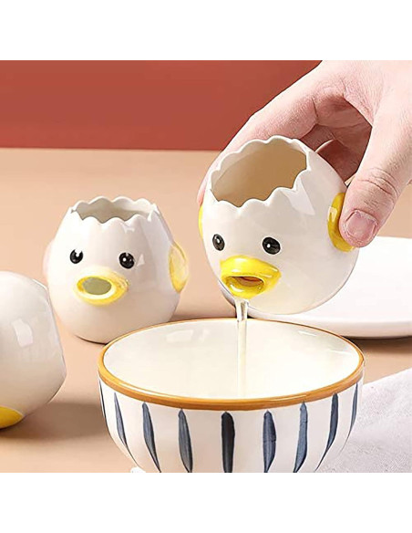Separador de Huevos Cerámico Sretanj Amarillo 7.62 cm