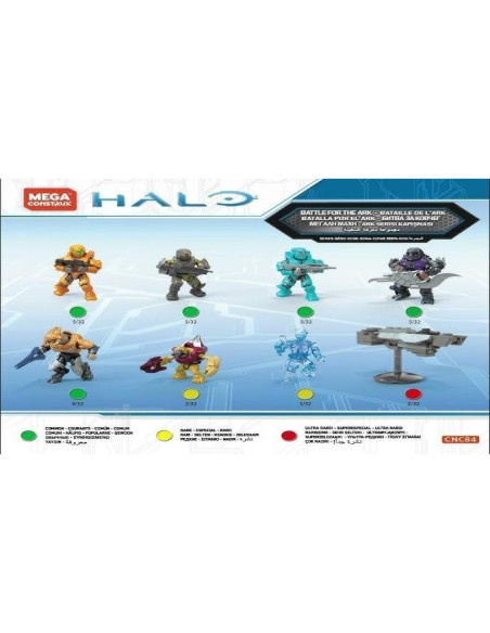 Mega Construx Halo Micro Figuras de Acción CNC84 - Paquete de 6