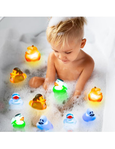 Patitos de Goma Halloween Kockuu - 12 Patitos que Brillan 2