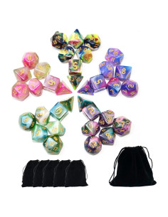 Conjunto de Dados Poliedricos 5x7 SmartDealsPro para DND RPG