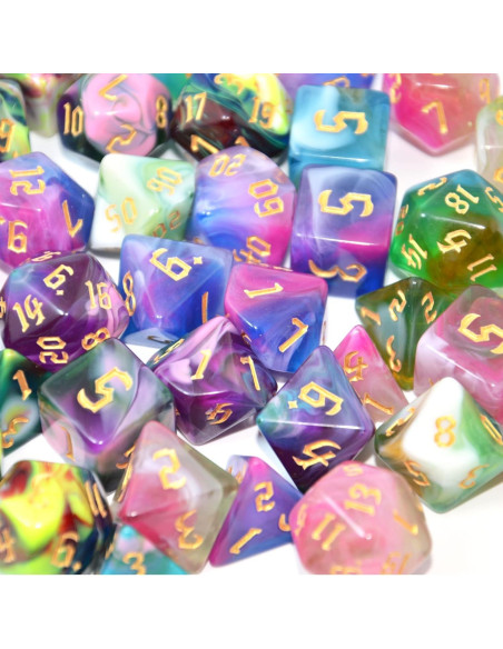 Conjunto de Dados Poliedricos 5x7 SmartDealsPro para DND RPG