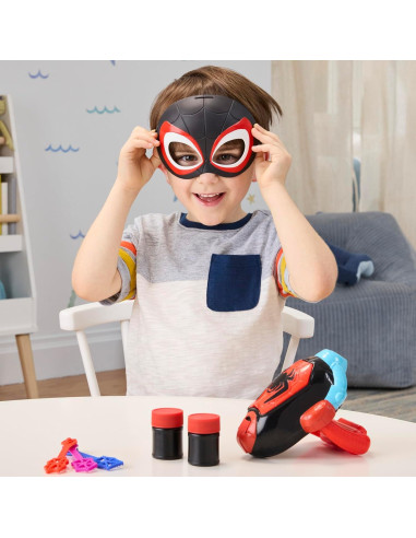 Lanzador de Burbuja Electrónico Marvel Spidey Miles Morales