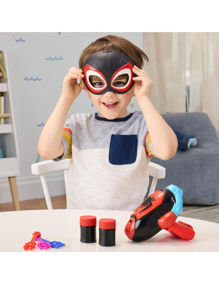 Lanzador de Burbuja Electrónico Marvel Spidey Miles Morales
