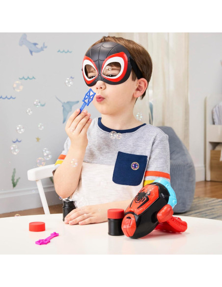 Lanzador de Burbuja Electrónico Marvel Spidey Miles Morales