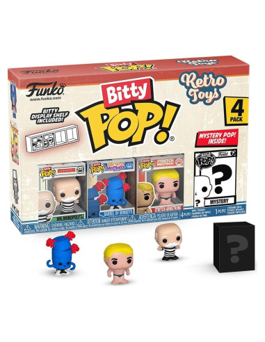 Funko Bitty Pop! Juguetes Retro - Paquete de 4 Figuras Miniaturas