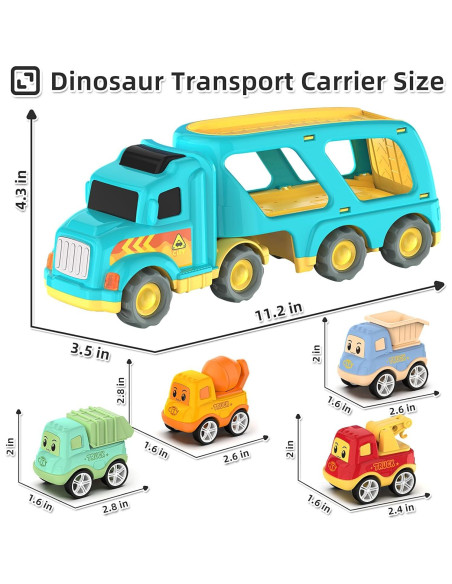 Camión de Juguete Veslier 5 en 1 con Sonidos y Luces