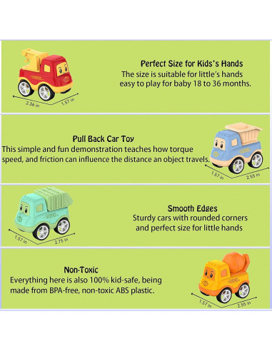 Camión de Juguete Veslier 5 en 1 con Sonidos y Luces